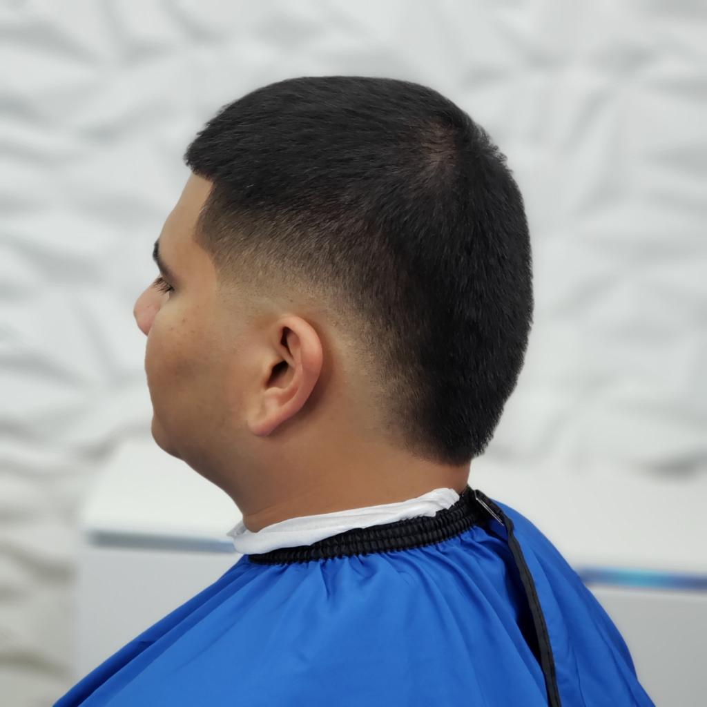 Mens haircut master barber